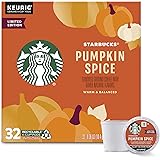 Starbucks K Cup Coffee Pods — Light Roast Coffee — Pumpkin Spice — Fall Limited Edition — 1 box (32 pods)