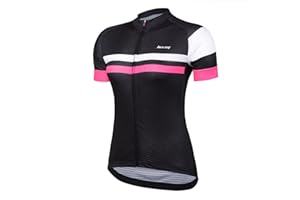 BEROY Womens Cycling Jerseys with Three Pockets,Women Cycling Shirt,Women Bike Tank top