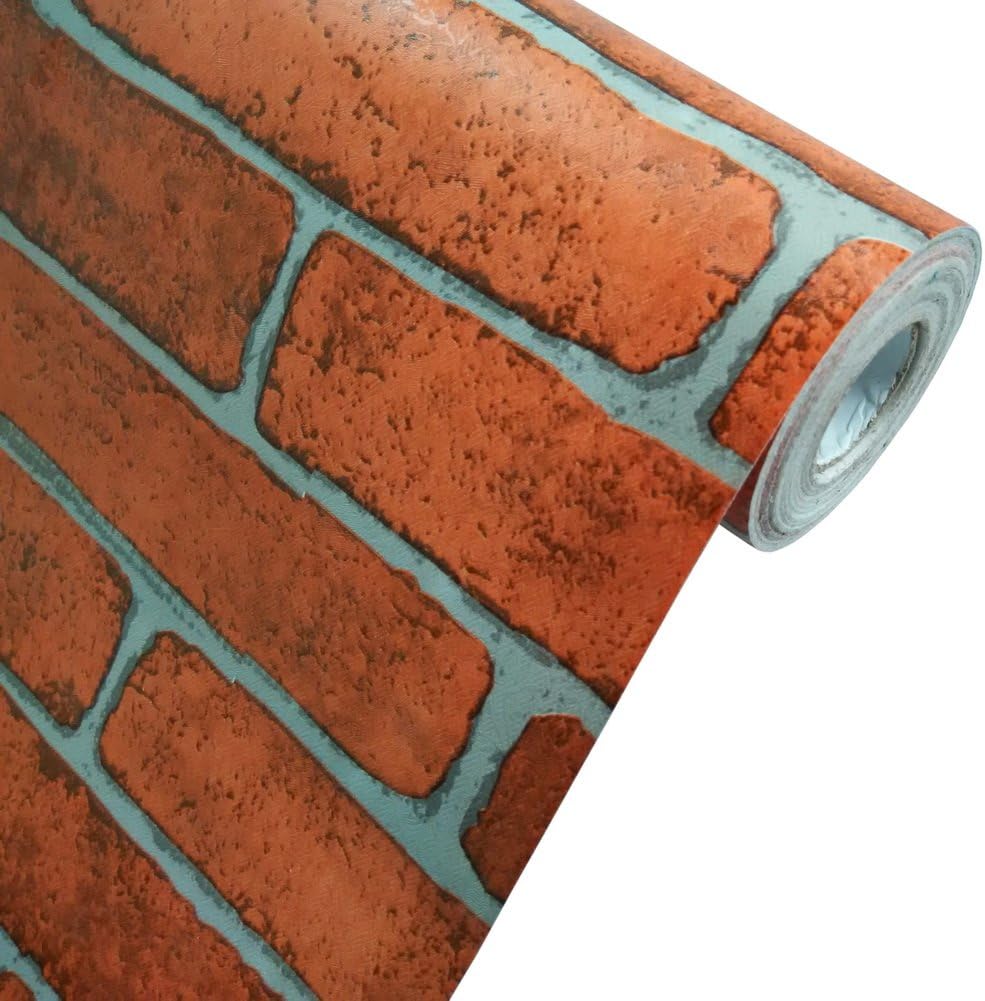Orange Wall - Self-Adhesive Wallpaper Home Decor (Roll) - - Amazon.com