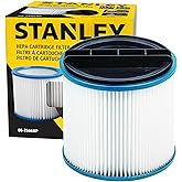 STANLEY HEPA Vacuum Filter Replacement 08-2566BP, Fit for Most 5-18 Gallon Wet Dry Vacuum Cleaner, Compatible with SL18115, S
