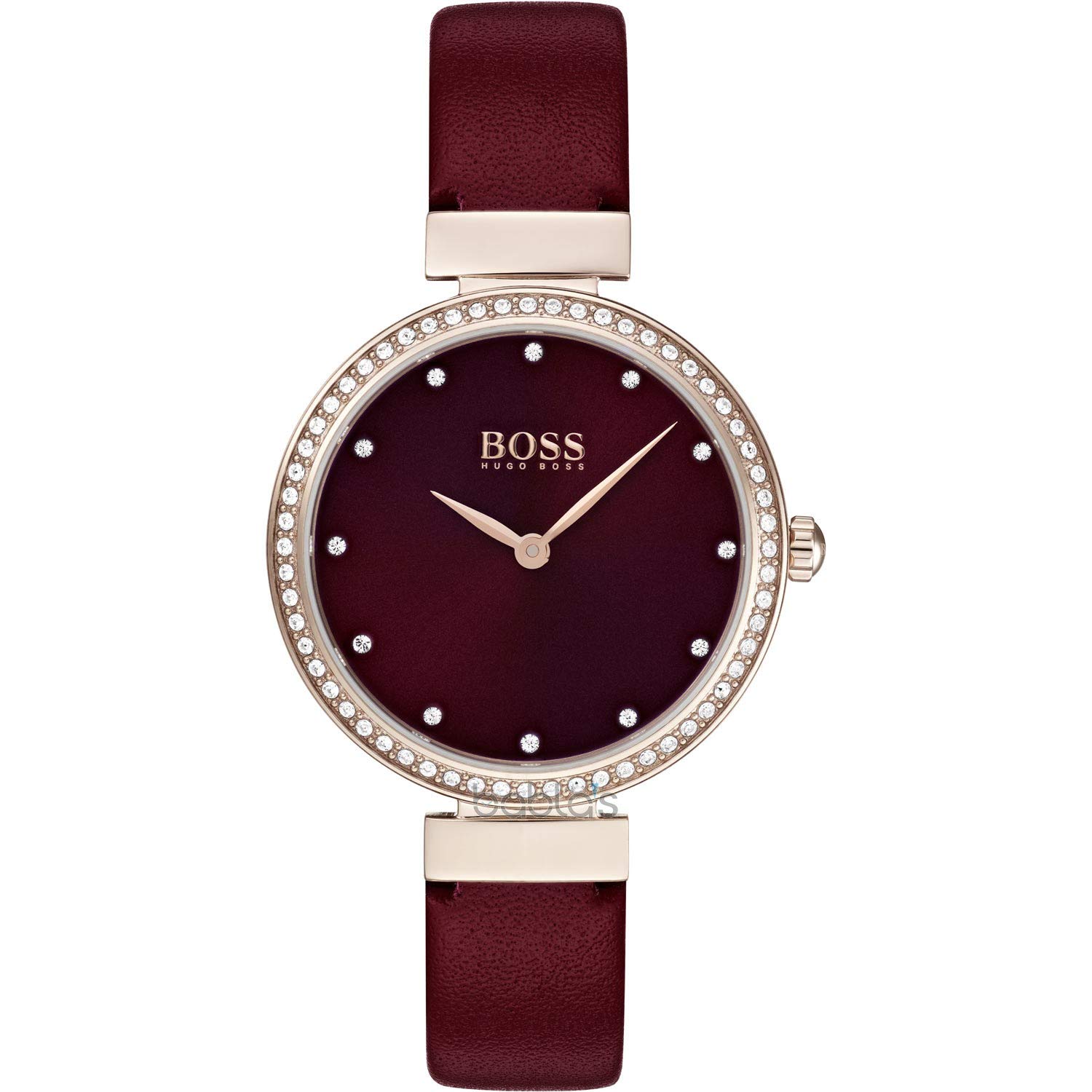 Hugo Boss Womens Analogue Classic Quartz Watch with Leather Strap 1502481