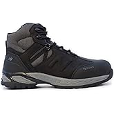 New Balance Allsite Composite Toe Work Boots for Men - Waterproof, Non-Slip Safety Shoes for Industrial and Construction, Black, 7 D