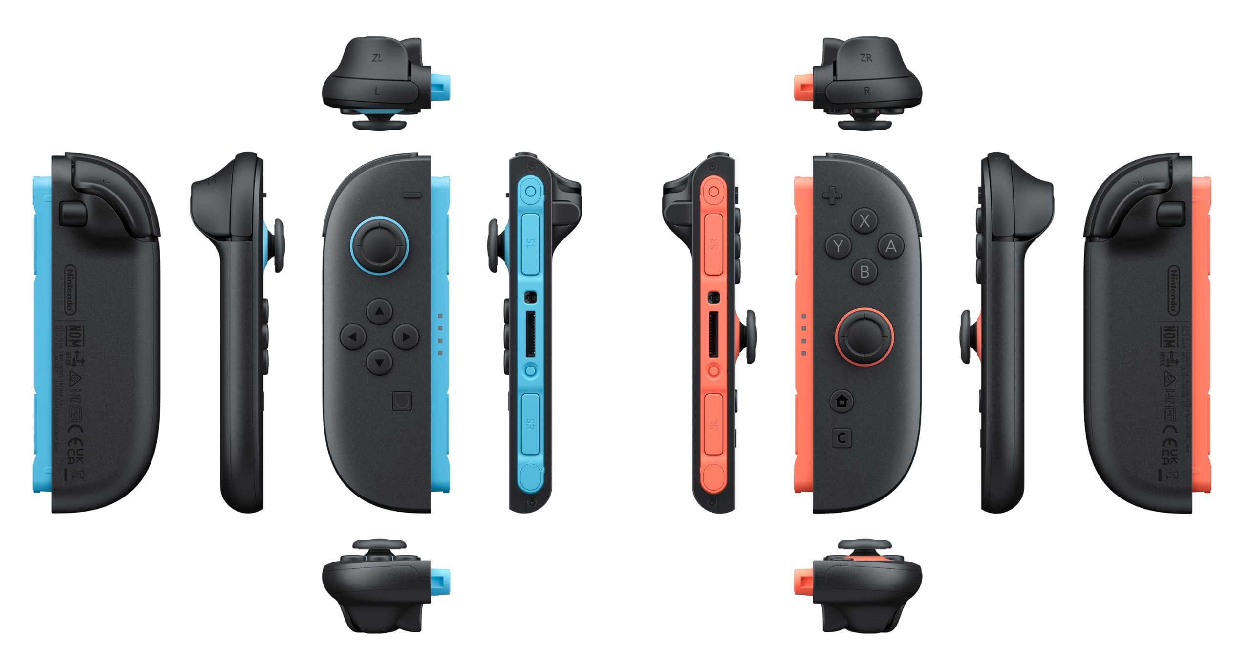 Nintendo Joy-Con 2 (L)/(R) Azul claro/Rojo claro