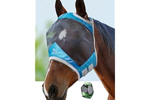 Harrison Howard CareMaster Pro Luminous Fly Mask Standard Voodoo Blue M Cob
