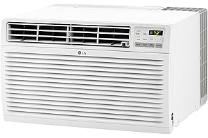LG 14,000 BTU Through the Wall Air Conditioner, 230/208V, Cools 700 Sq.Ft. for Bedroom, Living Room, Apartment, Electronic Control with Remote, White