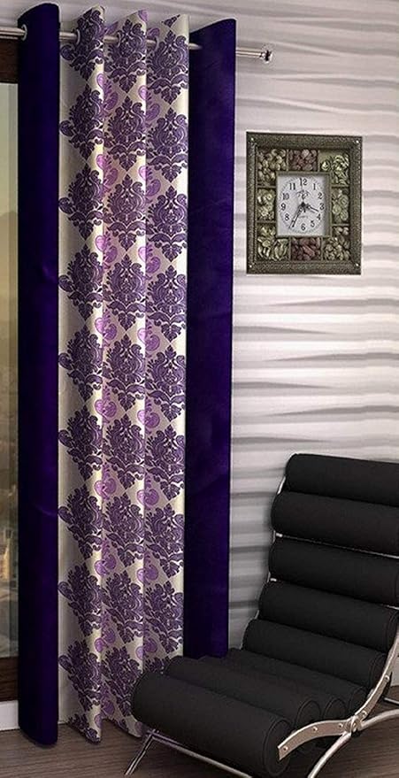 Buy Decoscapes Polyester Damask Curtains For Door Pack Of 1