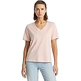 Presics Women’s Supima® Mercerised Cotton V-Neck T-Shirt – USA-Grown Cotton, Luxury Finish, Short Sleeve, Flattering Fit