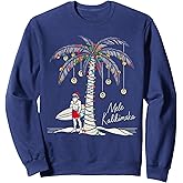 Mele Kalikimaka Hawaiian Surf Warm Funny Hawaii Christmas Sweatshirt