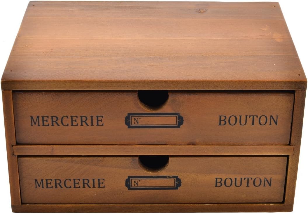 Comment Trier Par Prix Sur Amazon Tosbess Drawers étagère à Tiroirs - Organiseur de Bureau en Bois casier