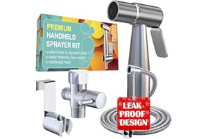 AVABAY Premium Bidet Sprayer - Handheld Bide Jet Spray for Toilet | Adjustable Water Pressure | Leak-Proof Stainless Steel Toilet Bedit Sprayer | Muslim Shower | Cloth Diaper Washer | Bathroom Bidet