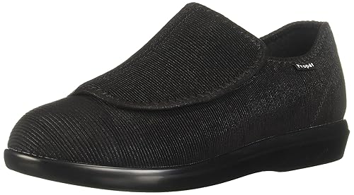 Propét Men's Cush N Foot Slipper, Black Corduroy, M US in Kenya