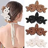 Ondder Flower Hair Clips - 4.5 Inch Claw Clips for Thick Hair - Cute, Large, Non-Slip Strong Hold Hair Accessories for Women & Girls