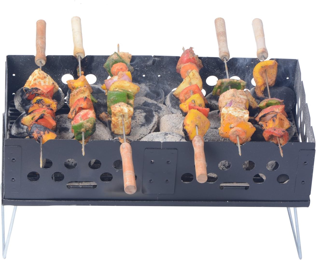 SAHELI INNOVATIONS Charcoal Barbecue Grill Oven Set - Big (Black, Metal)