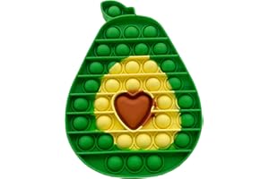 UIMOKI Pop Sensory Fidget Toys ,Avocado Poppers Push Bubble Game,Small Silicone Squeeze Autism Anxiety Stress Relief Portable Popping Toy Classroom Prize Birthday Gift for Kids Girls Boys Adults
