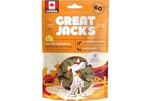 Great Jack’s Dog Treats Pouch Liver & Cheese Recipe Snacks for Your Furry Friends 7 oz / 198 g