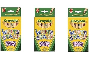 Bulk Buy: Crayola Write Start Colored Pencils 8/Pkg 68-4108 (3-Pack)