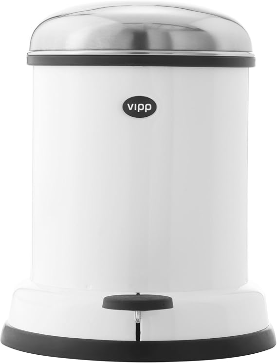 Vipp White Pedal Bin 8 Litre Amazon.co.uk Kitchen & Home