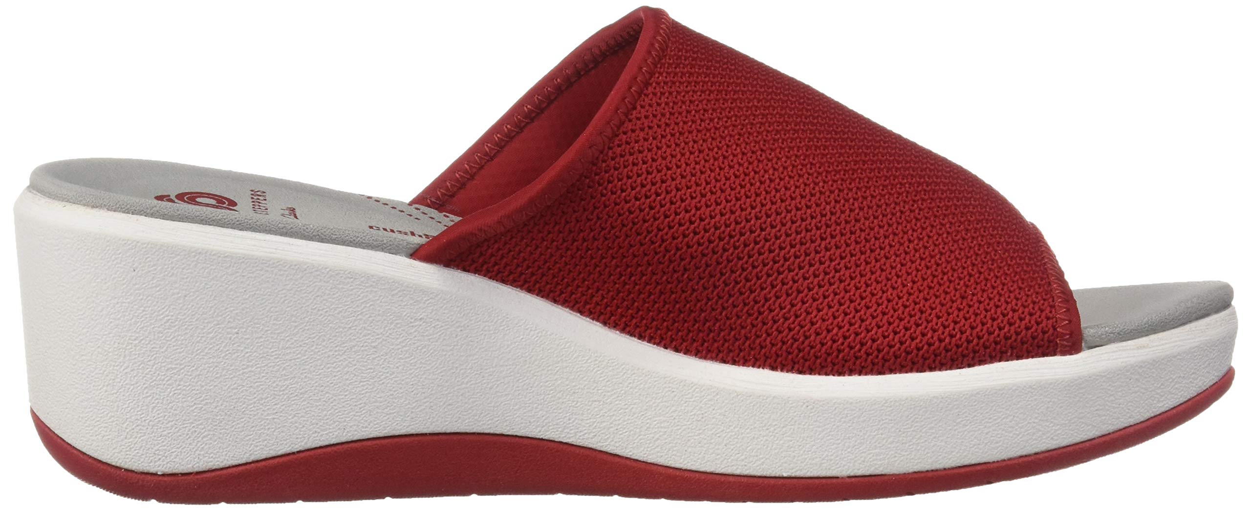 Clarks Women's Step Cali Bay Sandal, red Textile Knit, 090 W US - Image 8