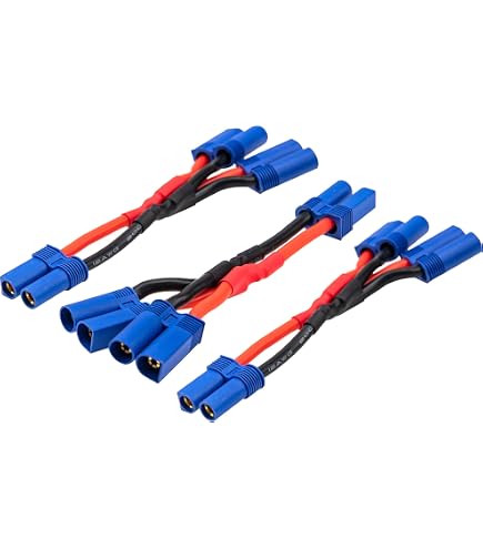 Cavo Parallelo In Silicone EC3 Per Connettore Batteria - Adattatore Per Aeromodelli (3DRCPARTS)