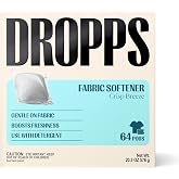 Dropps Fabric Softener Pods, Crisp Breeze (64 Count) - Laundry Softener For Soft &amp; Fluffy Fabrics | Liquid Softener &amp; Dryer Sheet Alternative | Clean Ingredients | Plastic Free Packaging