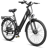 DYU Electric Bike for Adults, 26" Ebike, 500W Motor, Up to 19.8 MPH | 48V 10.4AH Battery, 26" Electric Mountain Bike with 7-Speed, Dual Mechanical Disc Brakes, ANSI/CAN/UL2849 Certified
