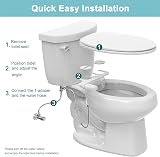 WITHLENT Ultra-Slim Bidet Attachment UK Dual Nozzle Frontal & Rear Wash view 4