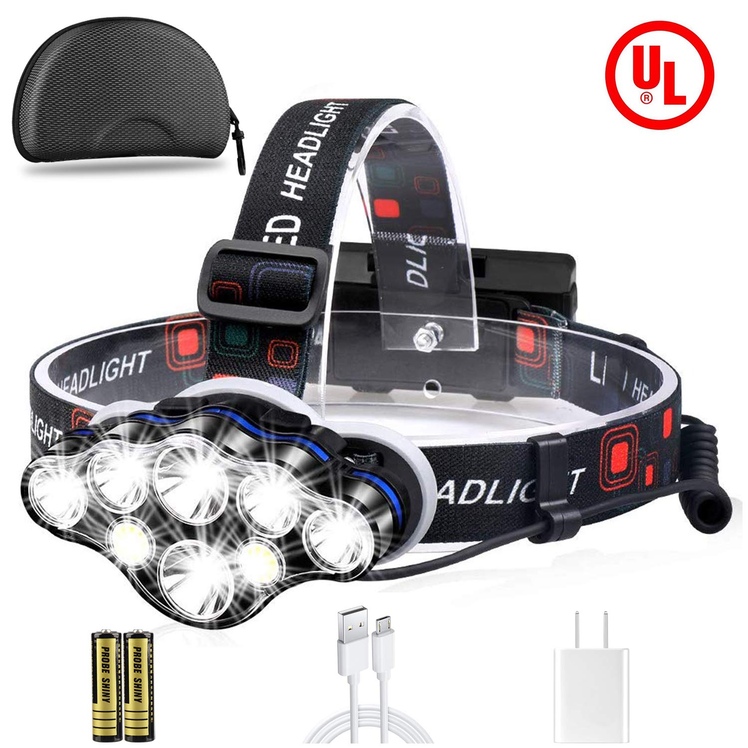 Amazon promo code fo Headlamp,8 LED Headlamp Flashlight With