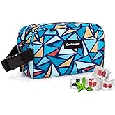 Freezable Lunch Bag,Freezable Snack Bag,Mini Cooler Bag for Travel/Work/School,Small Insulated Bag,Small Cooler Lunch Box with Ice Packs,Insulated Snack Bag,Freezable Snack Box with Handle Buckle