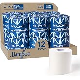 MUCHII Bamboo Toilet Paper 3-Ply, Septic Safe Bath Tissue, 12 Rolls, White | Soft and Absorbent Tree Free Toilet Paper, Dye-Free Tissue, 320 Sheets Per Roll for Bathroom, Boat, RV, Bathroom Tissue