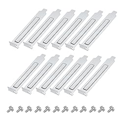 MECCANIXITY 12PCS Silvery PCI Slot Cover Dust