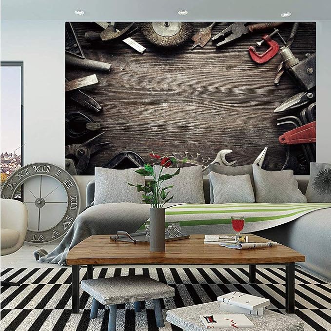SoSung Industrial Decor Wall Mural,Grungy