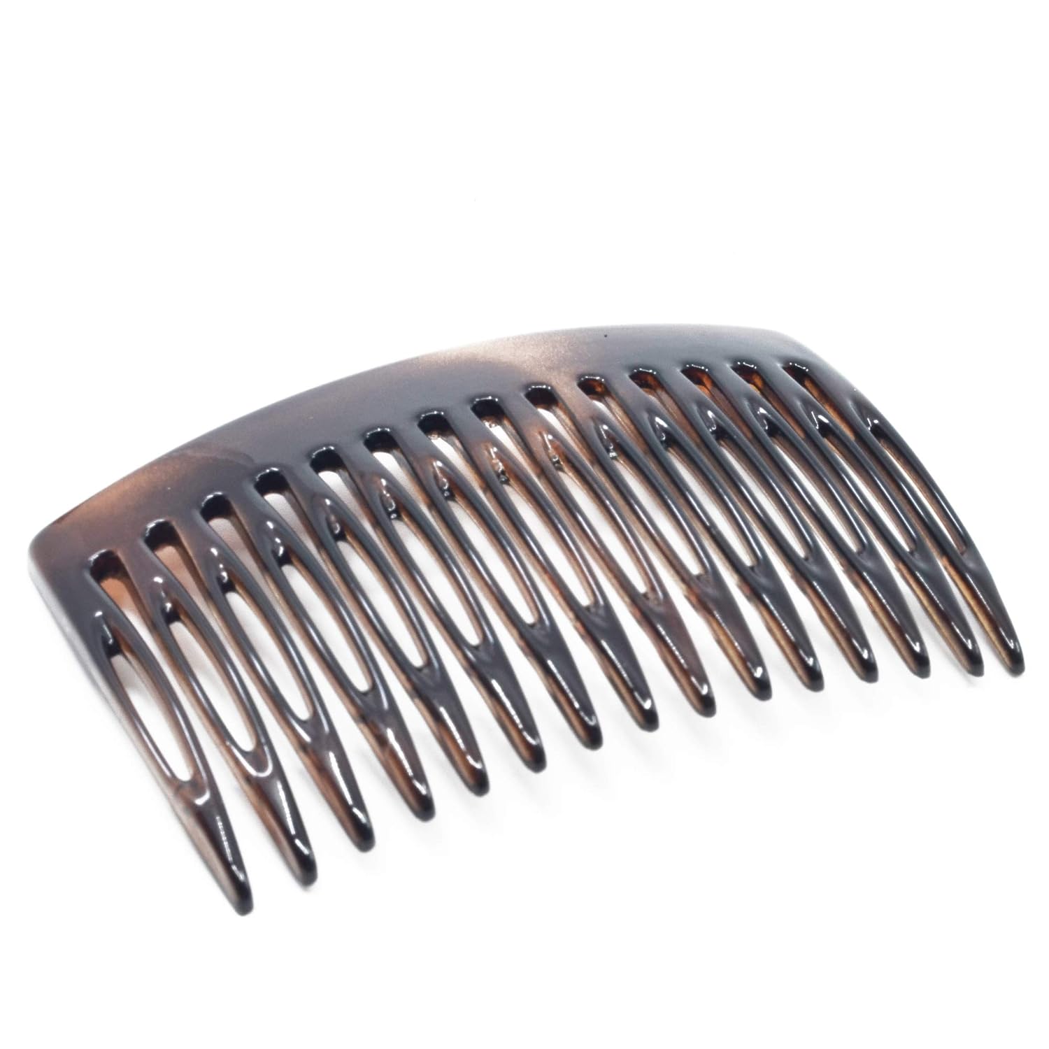 Camila Paris CP50/2 3 inch French Hair Side Combs Small Set of 2 Rounded, Flexible Durable Cellulose Hair Combs, Strong Hold Hair Clips for Women, No Slip Styling Girls Hair Accessories Made in France : Beauty