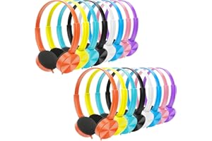 Ladont Kids Headphones Bulk 16 Pack for School Classroom Students, Class Set Headsets Perfect for Children Toddler Teen Boys Girls and Adult (8 Mixed Colors)