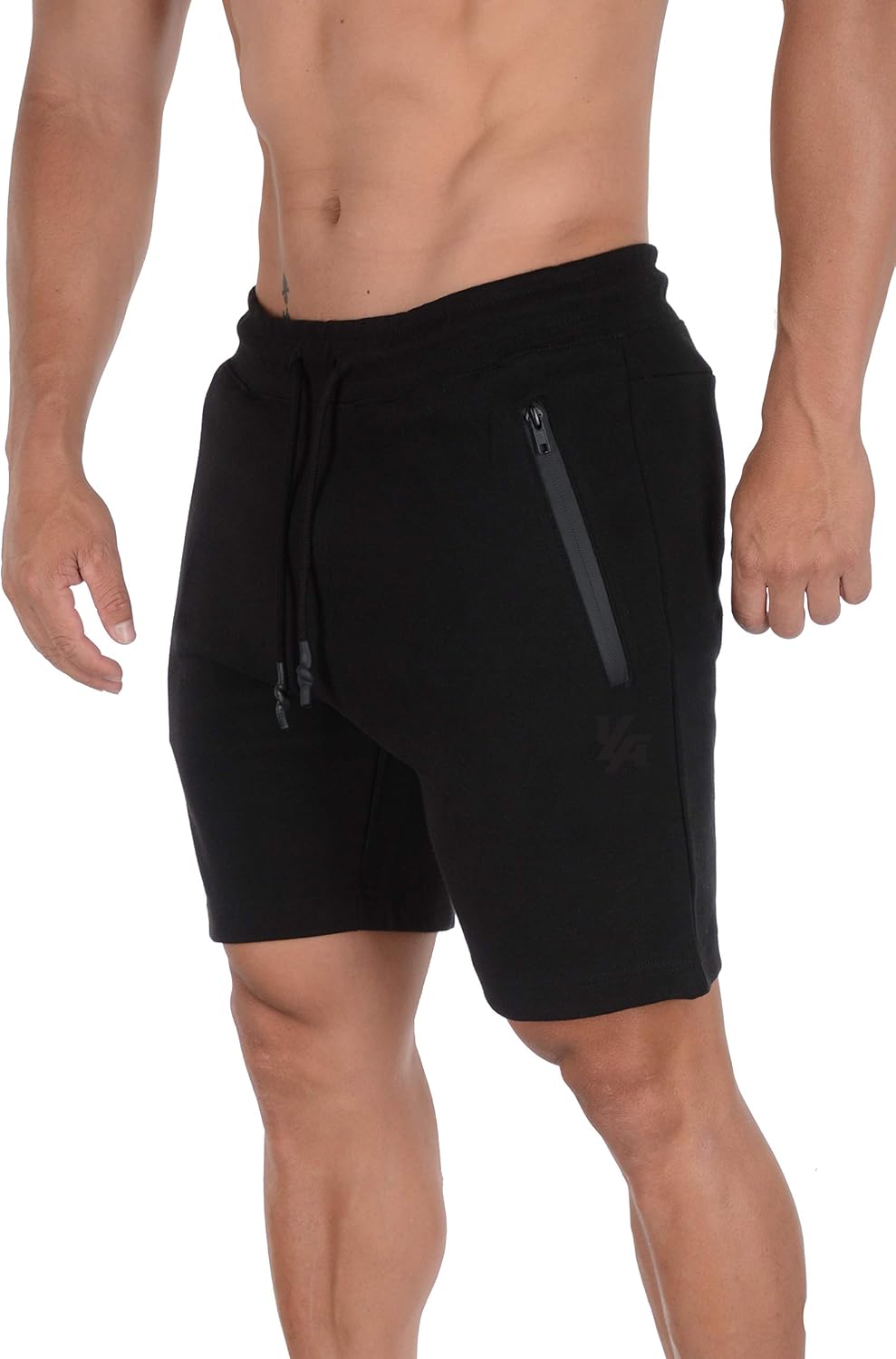 YoungLA Mens Shorts with Zipper Pockets Casual Gym Training 108