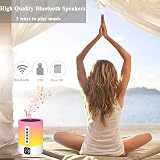 Biseoamz Night Light Bluetooth Speaker White Noise Alarm Clock Lamp view 5