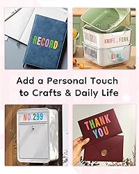 Uniclife 10 Sheets Letter Stickers, 500 Pcs