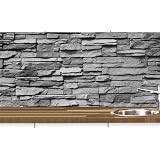 Revêtement Mural Cuisine Design Pierre - Autocollant PRO, PVC 0.2 Mm, Longueur Réglable