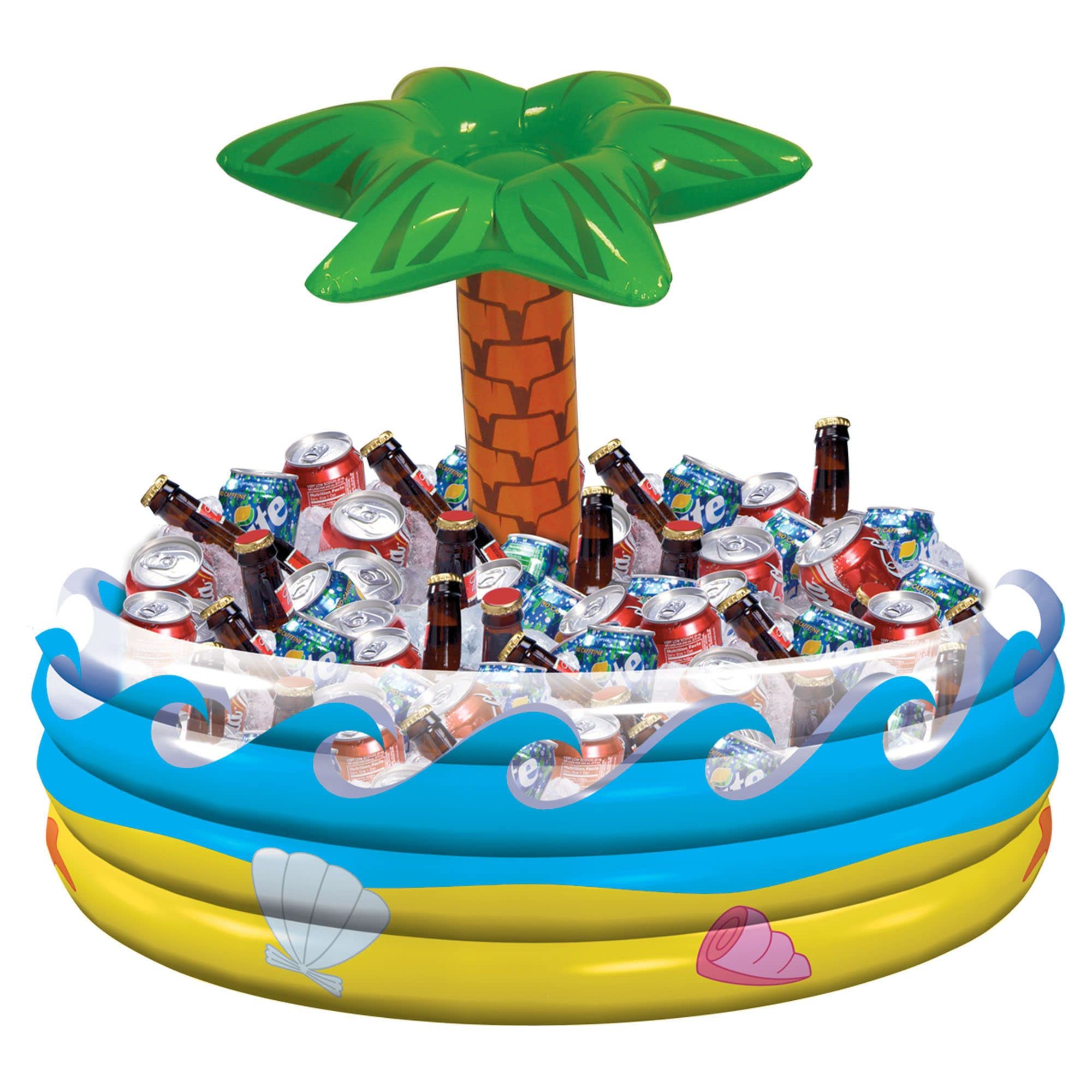 Inflatable Drinks Cooler (28.5in) - Palm Tree