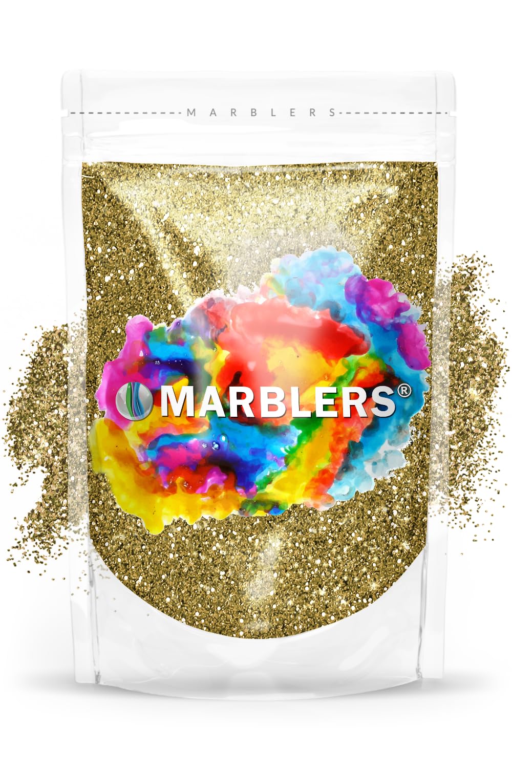 MARBLERS Twinkle Glitter [Light Gold] 3oz (85g) | Fine | Non-Toxic, Vegan, Cruelty-Free | Face, Body, Eyeshadow, Hair, Festival, Party Makeup | Nail Art, Polish | Resin, Tumbler, Slime, Craft