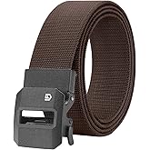 FAIRWIN Ratchet Belt Men - Tactical Stretch Nylon Web Work Belts, Gift for Casual Jeans, Pants, Golf, and Everyday Use