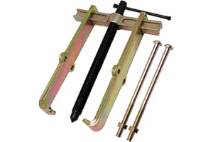 YuGtcen Bearing Puller 2 Jaw, Adjustable Gear Puller Two Claw Steering Wheel Puller Tool, Pilot Remover Repair Hand Tool Carbon Steel Pulley Puller Remover Straight Type for Motorcycle Auto Car