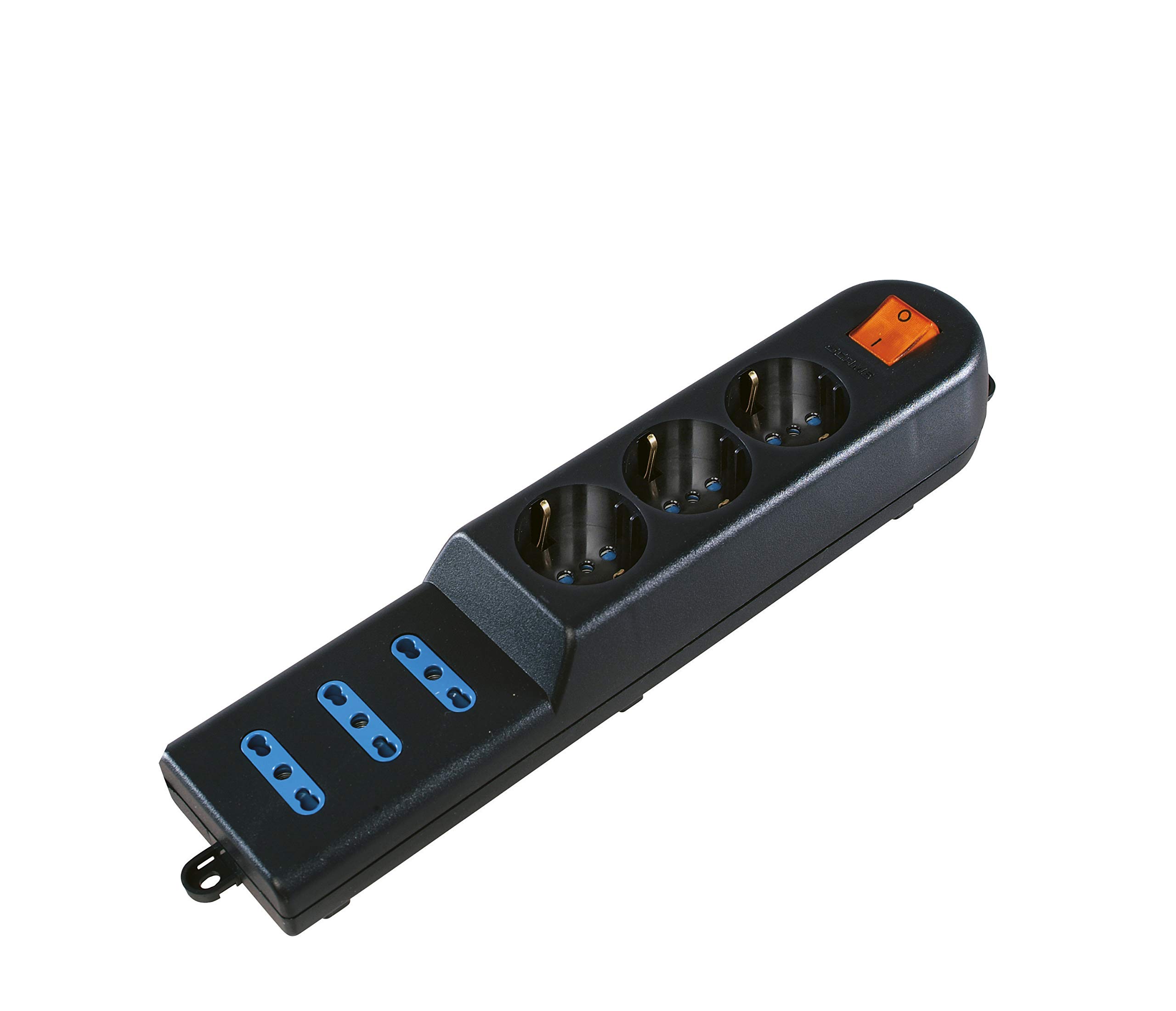 Poly Pool PP0403.2X Sextuple Socket 10/16A -P30 Interr, Black โ image 1