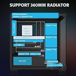 darkFlash ATX Mid-Tower PC Case, Pre-Install 1