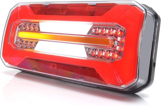 Feu Arrière Rond LED 12V/24V - Pour Camions, Remorques, Tracteurs, Caravanes - Modèle FJ5020 (1 Pièce)