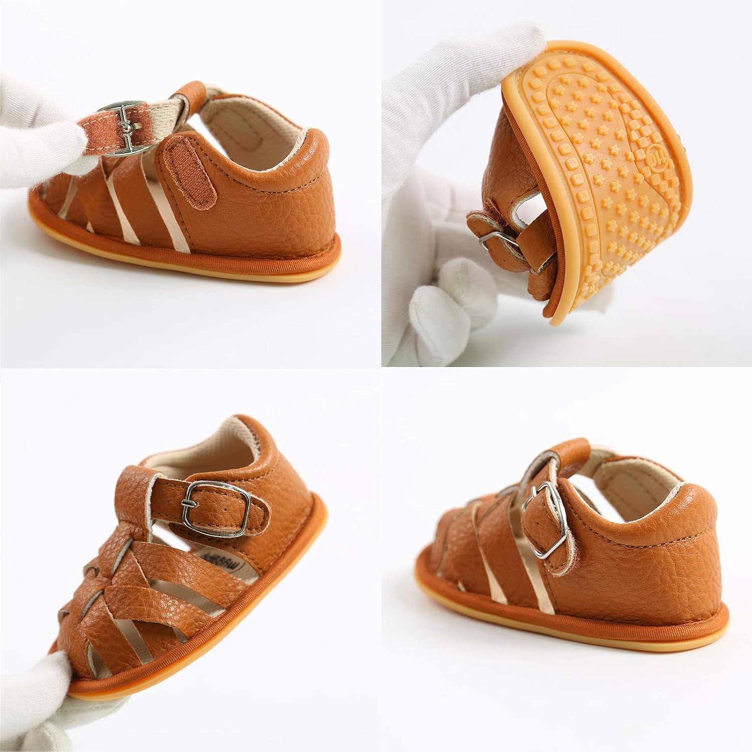  | RVROVIC Baby Boys Girls Sandals Premium Infant Summer Outdoor Shoes PU Lightweight Soft Anti-Slip Sole Toddler Prewalker | Sandals