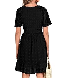 BTFBM Women's Smocked Boho Dress Resort Outfits