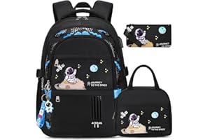 ACESAK Backpack for Boys - Boy Backpack Schoolbag for Boys Kids Children Teens Girls Elementary Middle School Bags, Waterproof Lightweight Kids Bookbag Backpacks Casual Daypack with Lunch Bag Set
