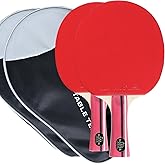 Palio Master 3.0 Table Tennis Bat &amp; Case | ITTF-Approved Intermediate Ping Pong Racket | Allround Speed, Spin and Control
