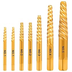 KAKILFOB Damaged Screw Extractor Set, 7 Piece Easy