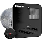CAMPLUX 6 Gallon RV Water Heater, Gas/Electric/Hybrid, 12,000 BTU, 1440W, Porcelain-Lined Tank with Anode Rod, DSI Ignition,